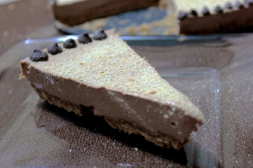 Postre de Cheesecake de Chocolate y Naranja